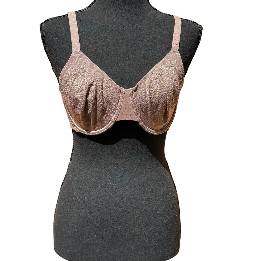 Wacoal 34D Back Appeal Bra 855303 Cappuccino Brown Underwire